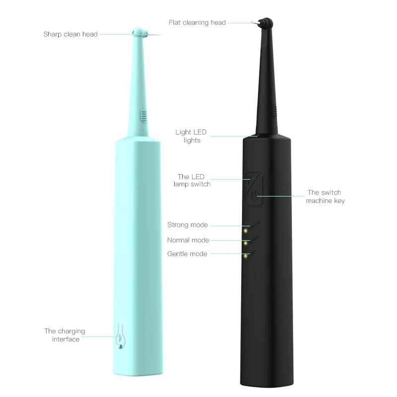 
Household Use Silicone Ultrasonic Calculus Dissolving Tooth Whitening Cleaner Electric Teeth dental cleaning toothbrush 