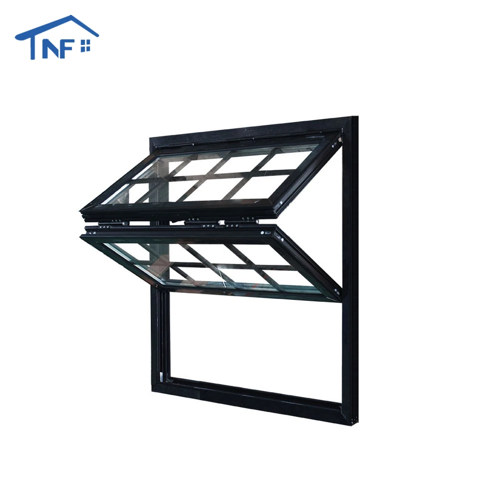Aluminium Customize Kitchen Bi Fold Window Vertical Top Folding Glass Push Up Fold Up Windows
