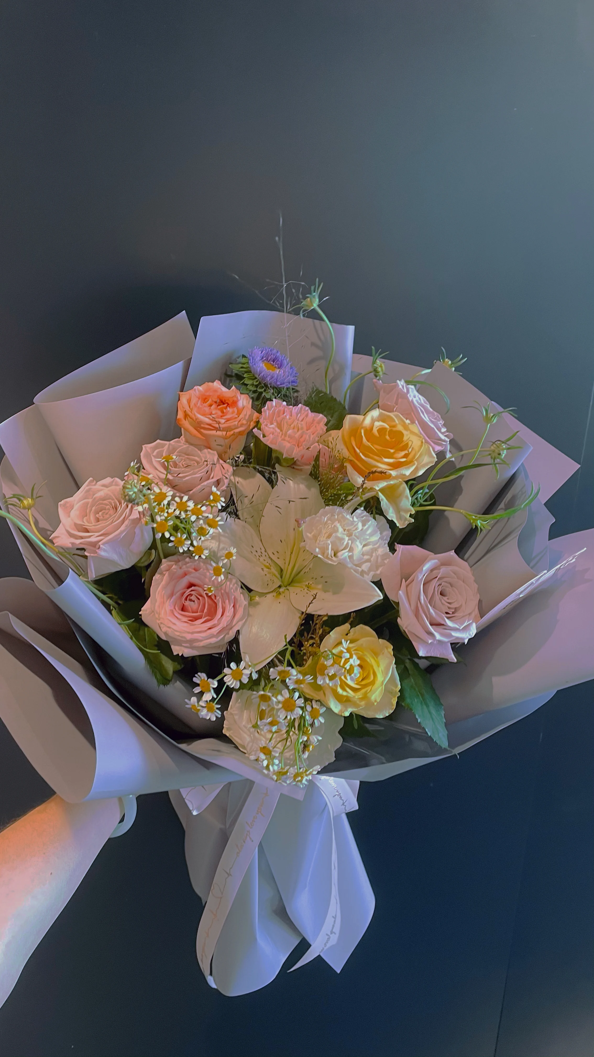 Yuhuiting flower mauve natural bouquet