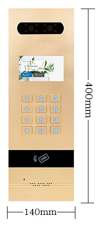 Golden IP Intercom Door Phone System Doorbell For Multi Apartments