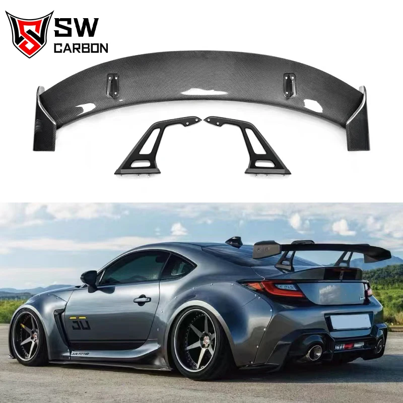 New Carbon Fiber A-D Style Swan Neck Wing For Toyota GR86 86 ZD8 ZN8 BRZ Aerodynamic Performance Kit Spoiler Rear Wing