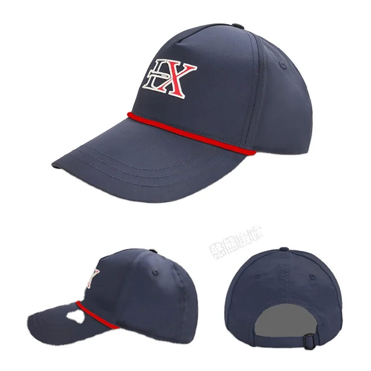 Wholesales Custom Bull Cap Hat Polyester Spandex 6 Panel Golf Cap Sports Cap