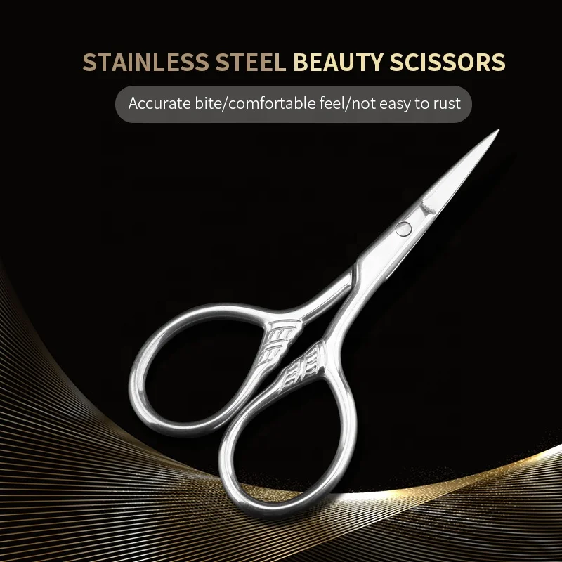 Amazon Sells Embossed Eyebrow Clippers Manicure Scissors With Stainless Steel Handle