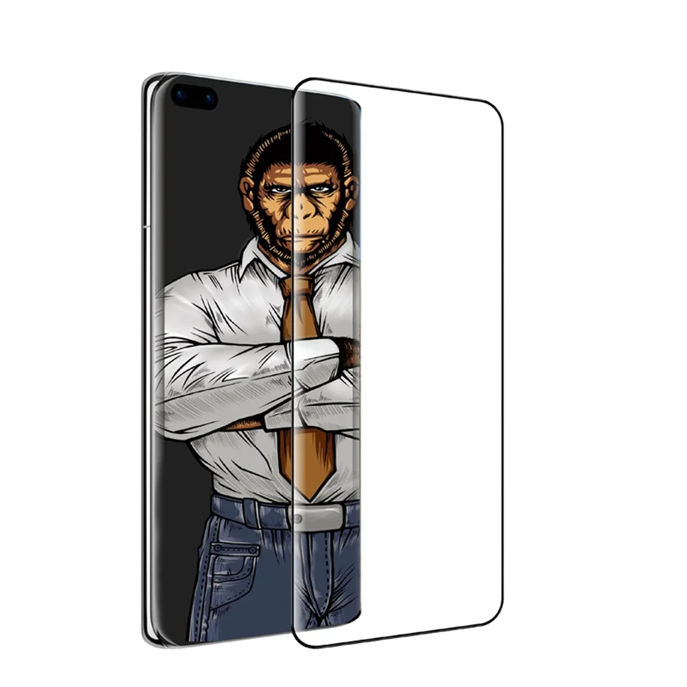 Blueo 3D Full Cover Silk Print Tempered Glass Screen Protector For HUAWEI Mate 20 30 40 Pro HUAWEI P30 P40 Pro