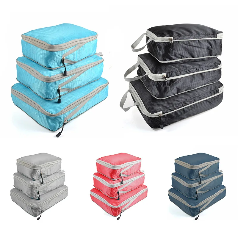 3pcs Clothes Tidy Organizer Wardrobe Suitcase Pouch Travel Organizer Bag Case clothes organizer