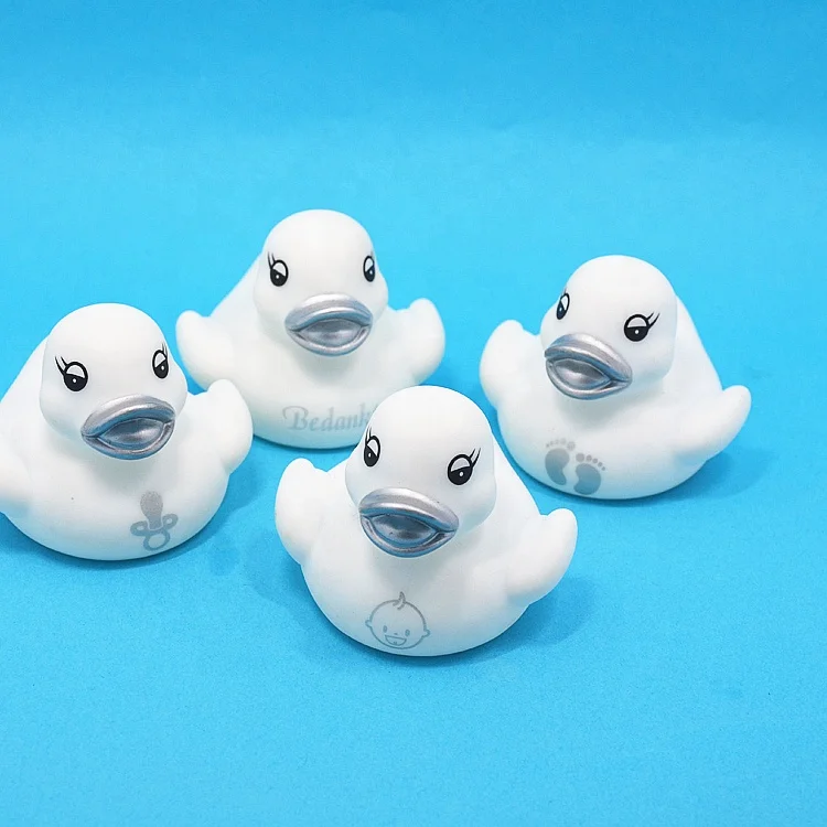 Wholesale Squeeze Floating Plastic Mini Rubber Duck with Logo Print