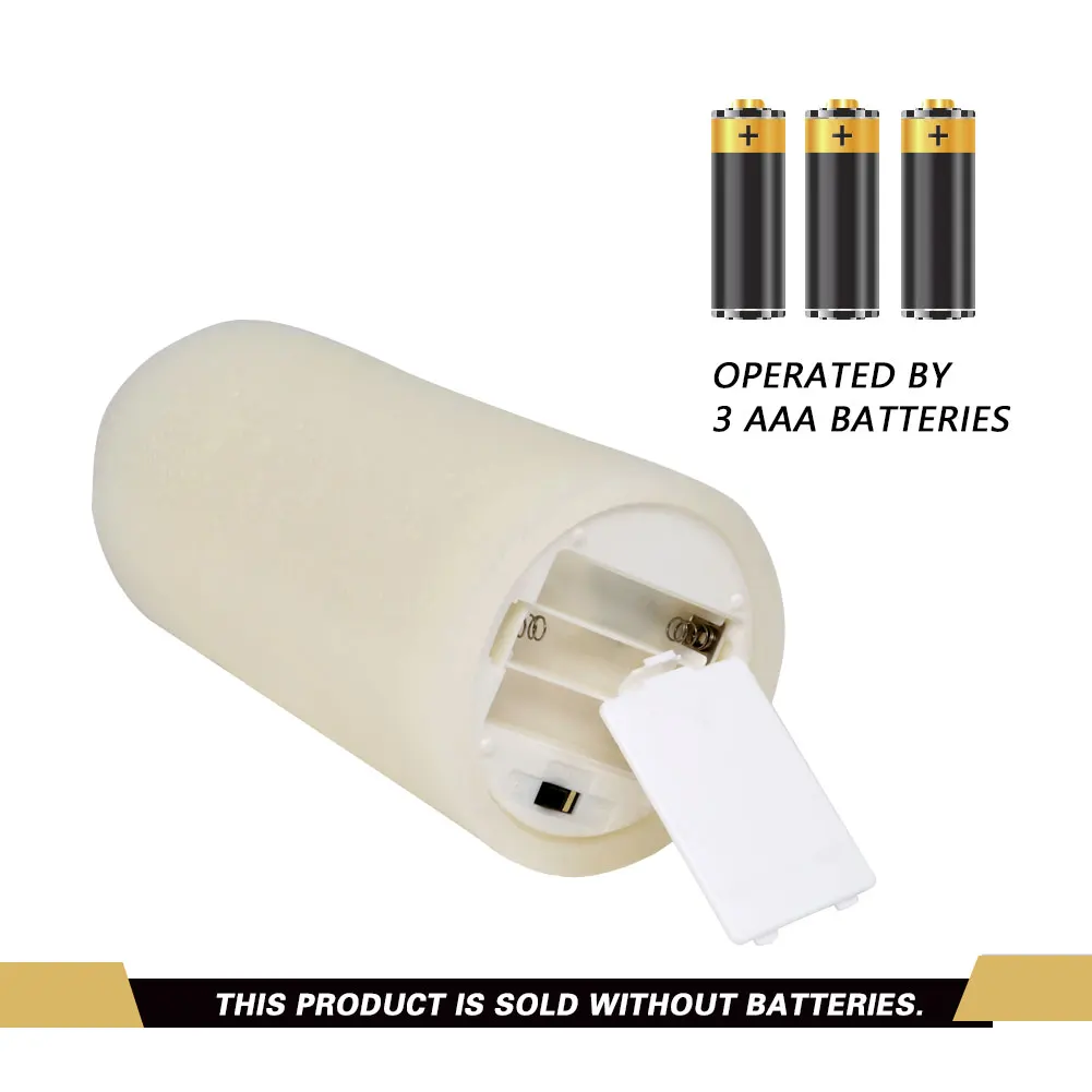 
New arrival luminara flameless battery operated real wax pillar bougie led candle light 