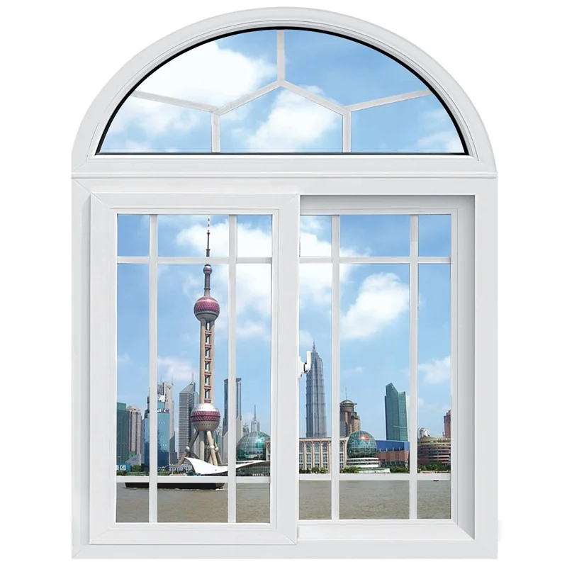 pvc arch window arch windows plastic round window