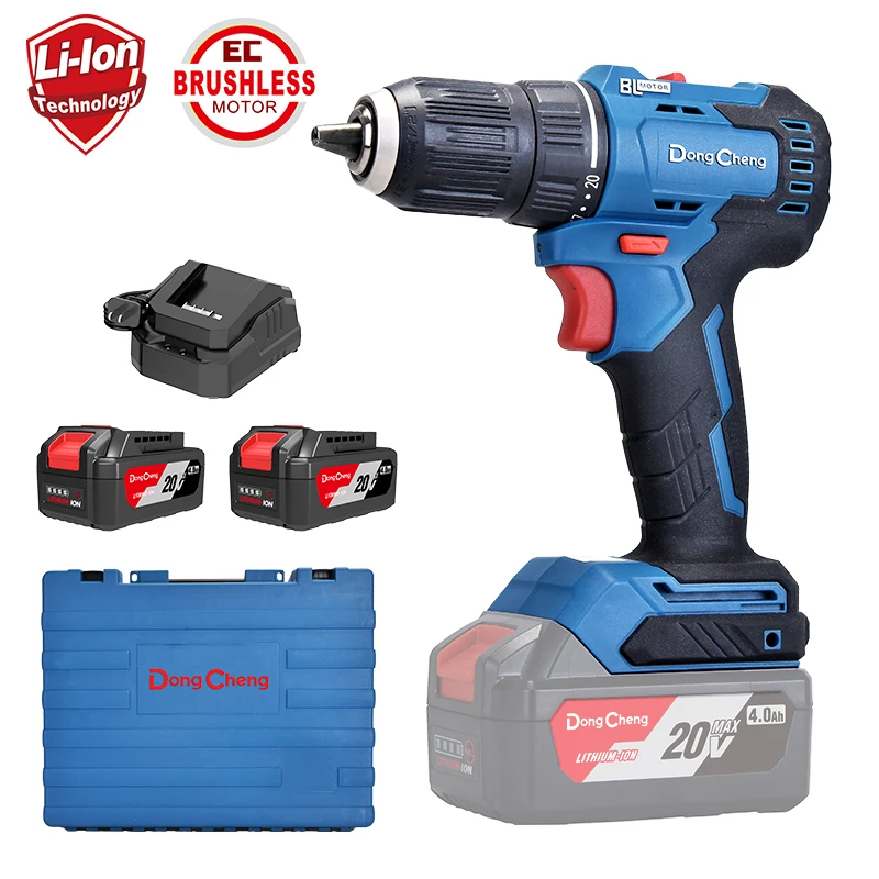 Dongcheng Brushless Motor Cordless Driver Drill With Soft Start Function