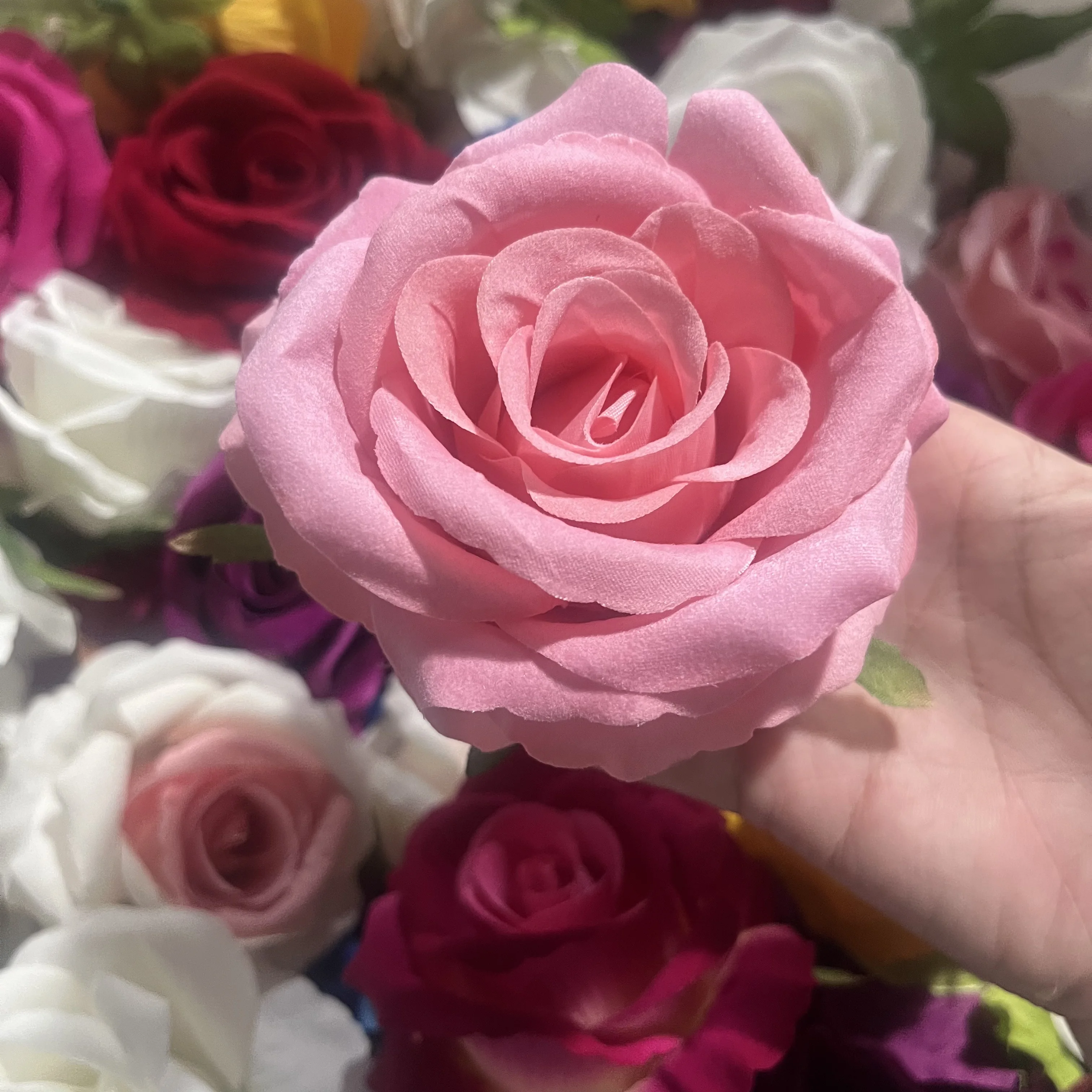 10cm Flannelette Rose Cake Decorating Artificial Flowers for Wedding Decoration Home Decor Flower