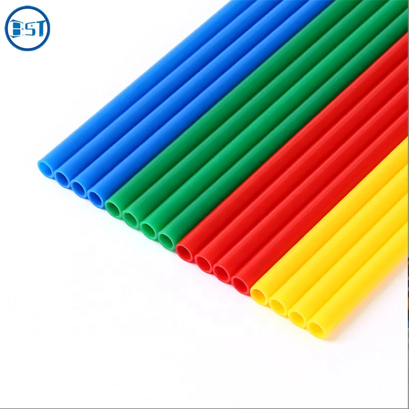 Factory custom colorful plastic pipe extrusion abs pe pp pvc plastic core extrusion hard plastic tube