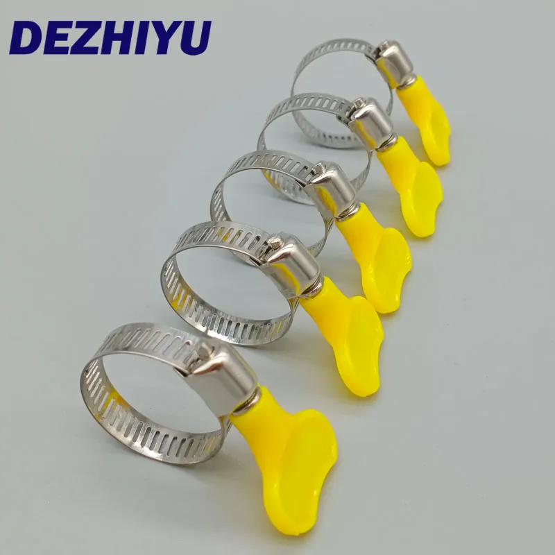 Screw Pipe Hose Clamp with Plastic Handle