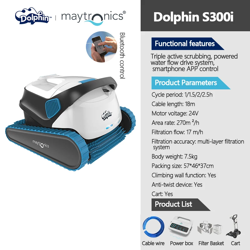 Premium High Quality Multifunctional Automatic Pool Cleaning Robot Plastic Swimming Pool Vacuum Cleaner Tool