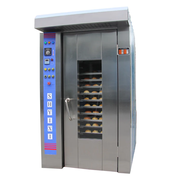 Heavy Duty Industrial 16-Layer 32-Tray Bakery Prices Rotary Rack  Bread Oven