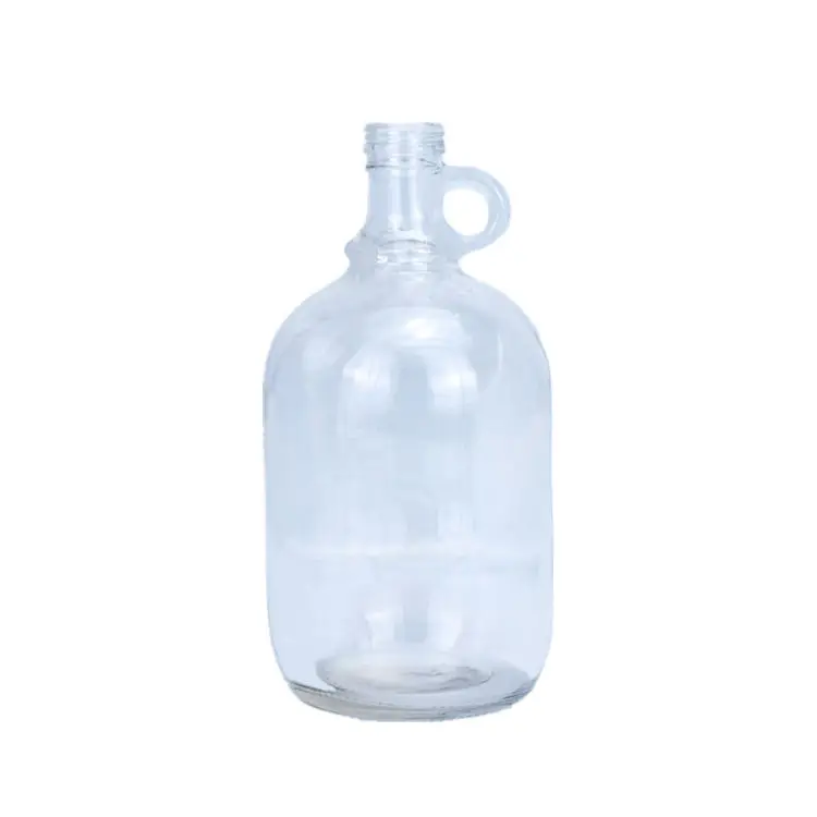 Supplier 2L 3L California Style Empty Beer Growler Glass Wine Bottle With Handle