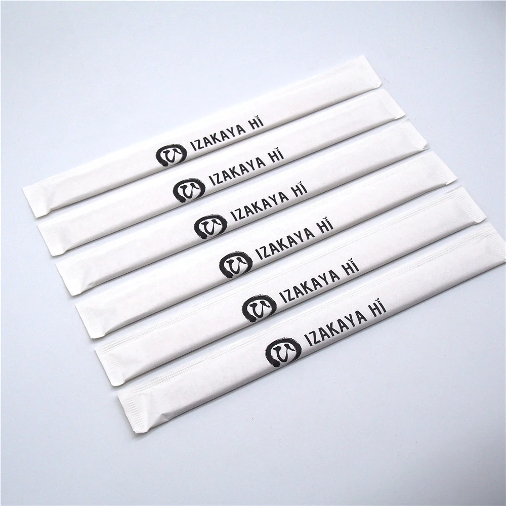 Sushi Japanese Chopsticks Custom Disposable Chopstick Sleeve Paper Wrap Bag chop sticks