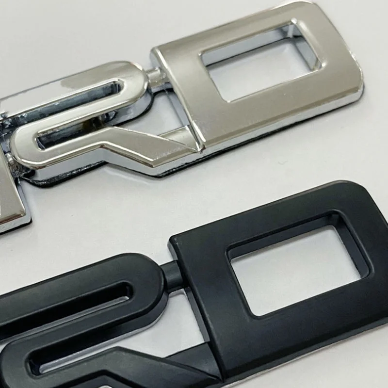 Large size letter badge Metal sticker Car modification logo 3D stereo trunk decal for Toyota