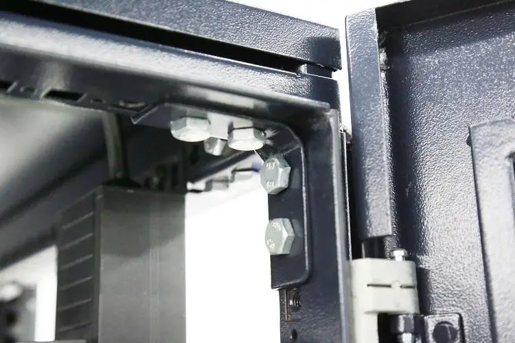 Network Server Cabinet Rack Enclosure Mesh Door Lock Vertical Rail 42u Floor Standing Cabinet