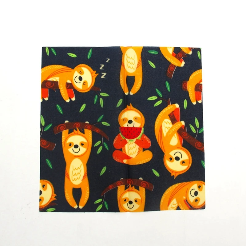 
Food Grade Custom Natural Organic Fabric Reusable Storage Eco Food Bees Wax Paper Reusable Wrap, beeswax food wrap set 