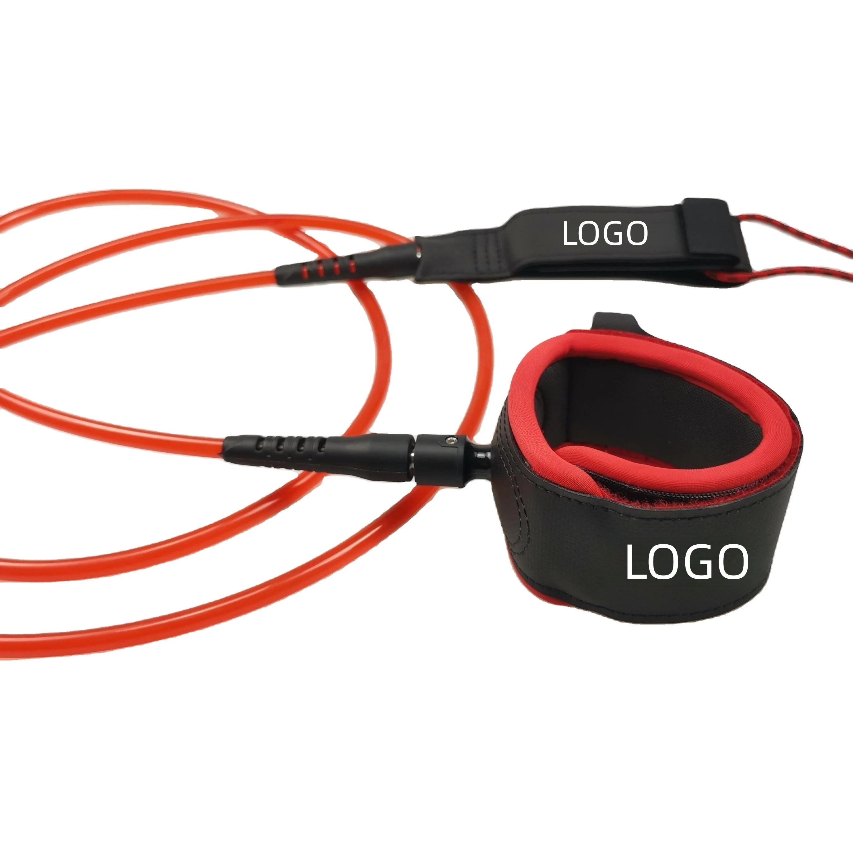 Surf Leash Costom Tow Rope Surf Big Wave Ski Waterproof Summer Beach Adjustable Wax Leg Rope Surfing Leash