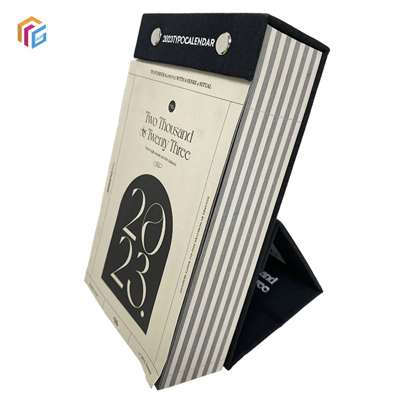 Custom Jacket Stand 2024 2025 Motivational 365 Inspirational Daily Flip Table Desk Calendar With Magnet