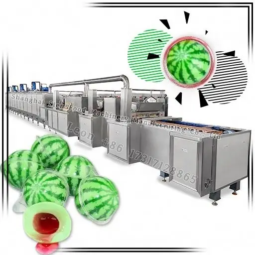Factory Price Full Automatic 3D Eyeball Soft Gummy Jelly Candy Earth Gummy Candy Machine Manufacture Production Line