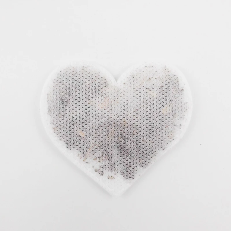 Custom Shape Corn Fiber Tea Bag Biodegradable Empty Heart Shape Tea Bags heat-sealed