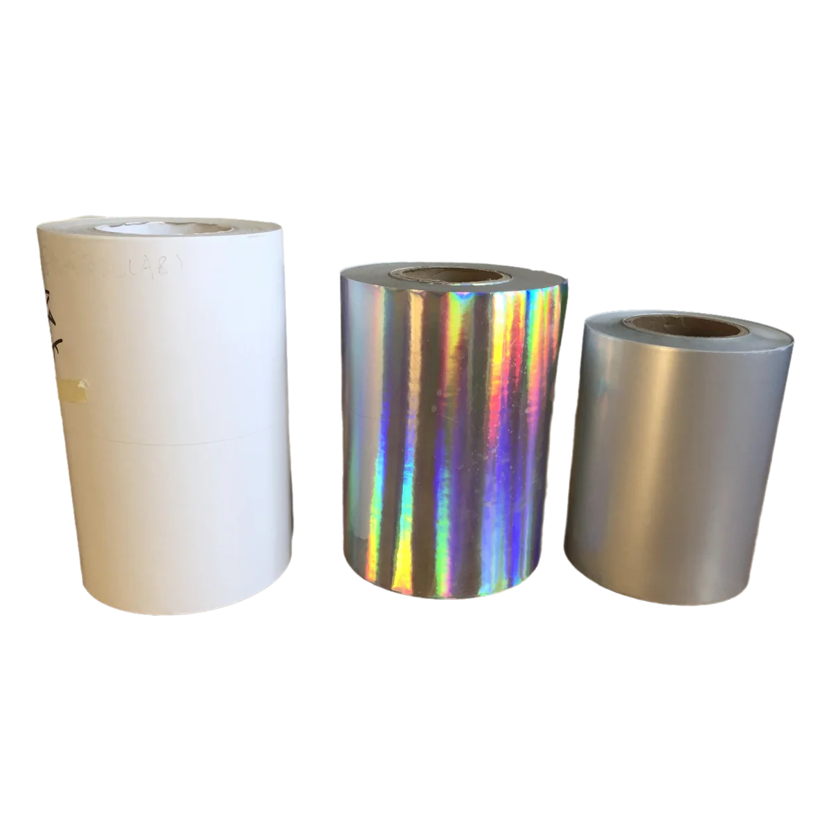 Matte Metallic Silver Polyester Waterproof Thermal Transfer Barcode Silver PET Label Roll High Temperature Resistant Label