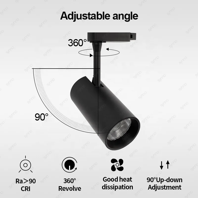 Hot Sale 48V Magnetic Track System Surface Mounted Spot Focus Lamp Linear Light Magnetic LED Track Light For Commercial Lighting