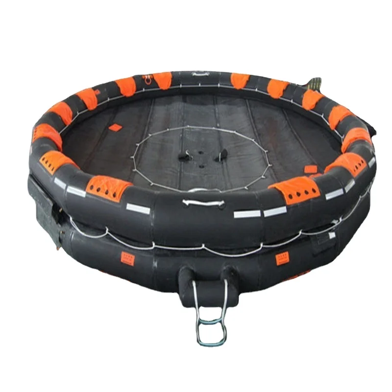 Solas открытый двусторонний Морской Надувной Спасательный плот на 50 человек