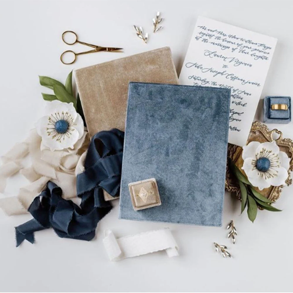 Velvet Vows Book Wedding Vows Book Gift For Bride And Groom Swearing Books Our Vows Love Forever certificate cover