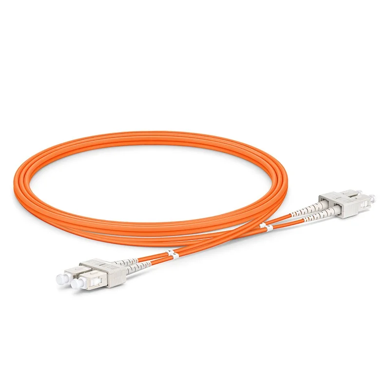 Fiber Optic Patch Cord SC UPC to SC UPC Duplex OM1 Multimode PVC (OFNR) 2.0mm Fiber Optic Patch Cable