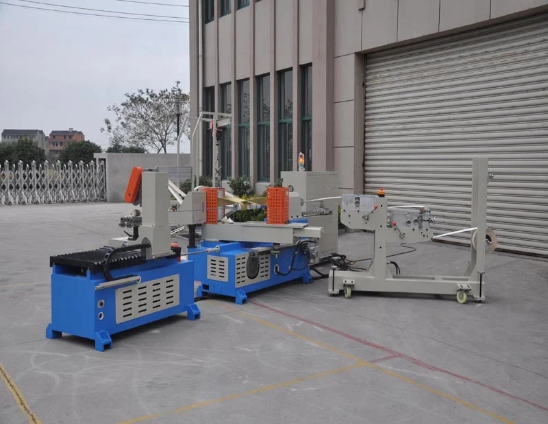 High speed two heads automatic spiral winding paper tube machine for paper product making