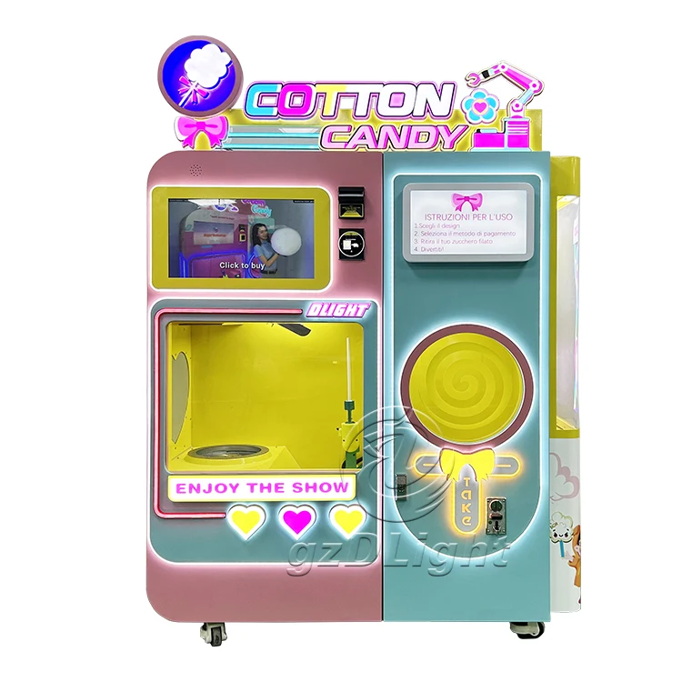 Hot Sale Factory Price Candy Make Cotton Candy Trade Cotton Candy Vending Machine Self