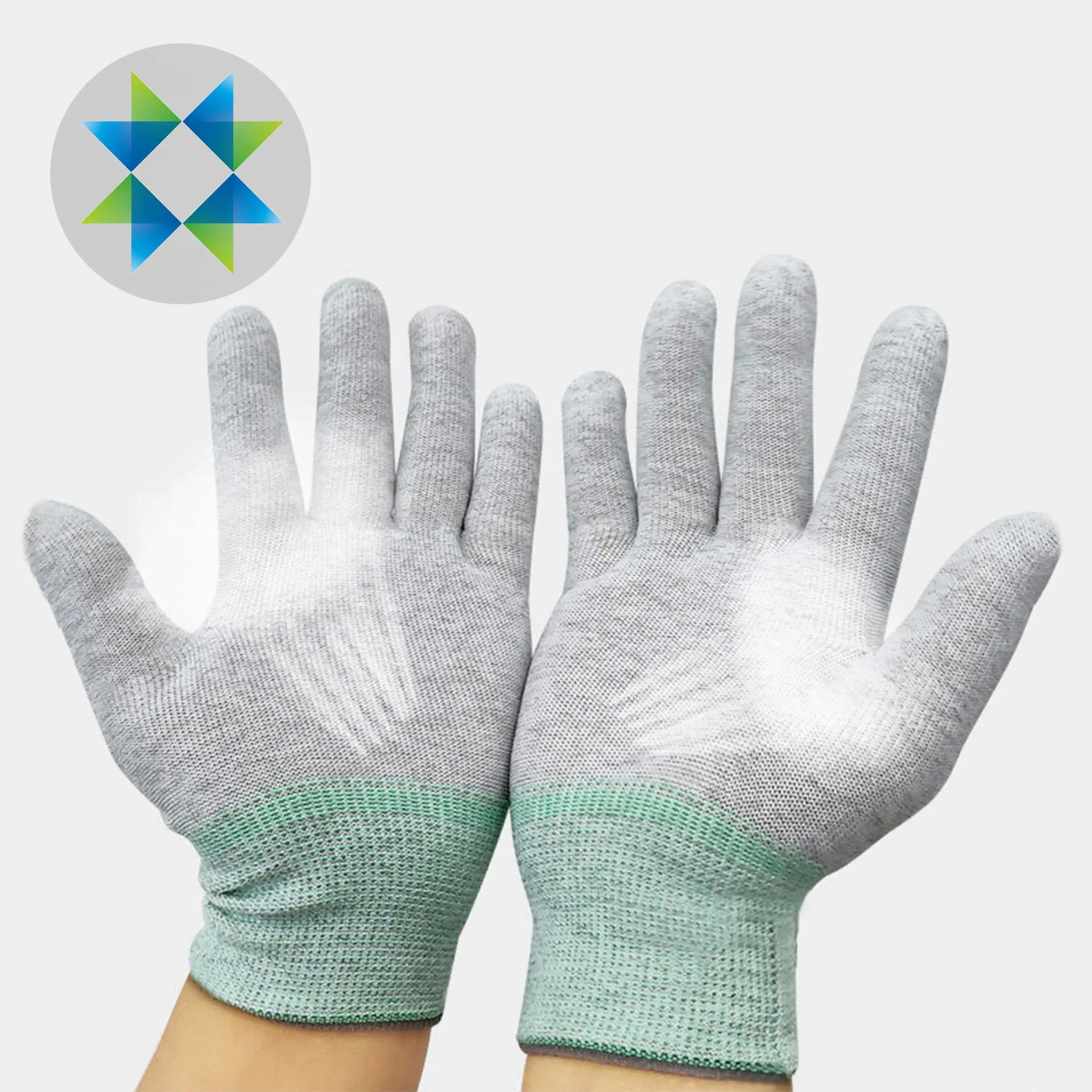 SKPURE 13 Gauge high density carbon fiber yarn knit anti static glove ESD safety glove