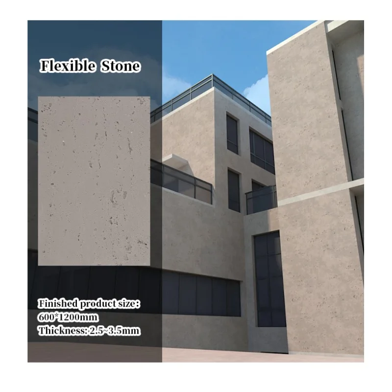 Veneer Concrete Wholesale Mcm Travertine Clay Cement Exterior House Wall 1200*600 Flexible Soft Stone For Outdoor