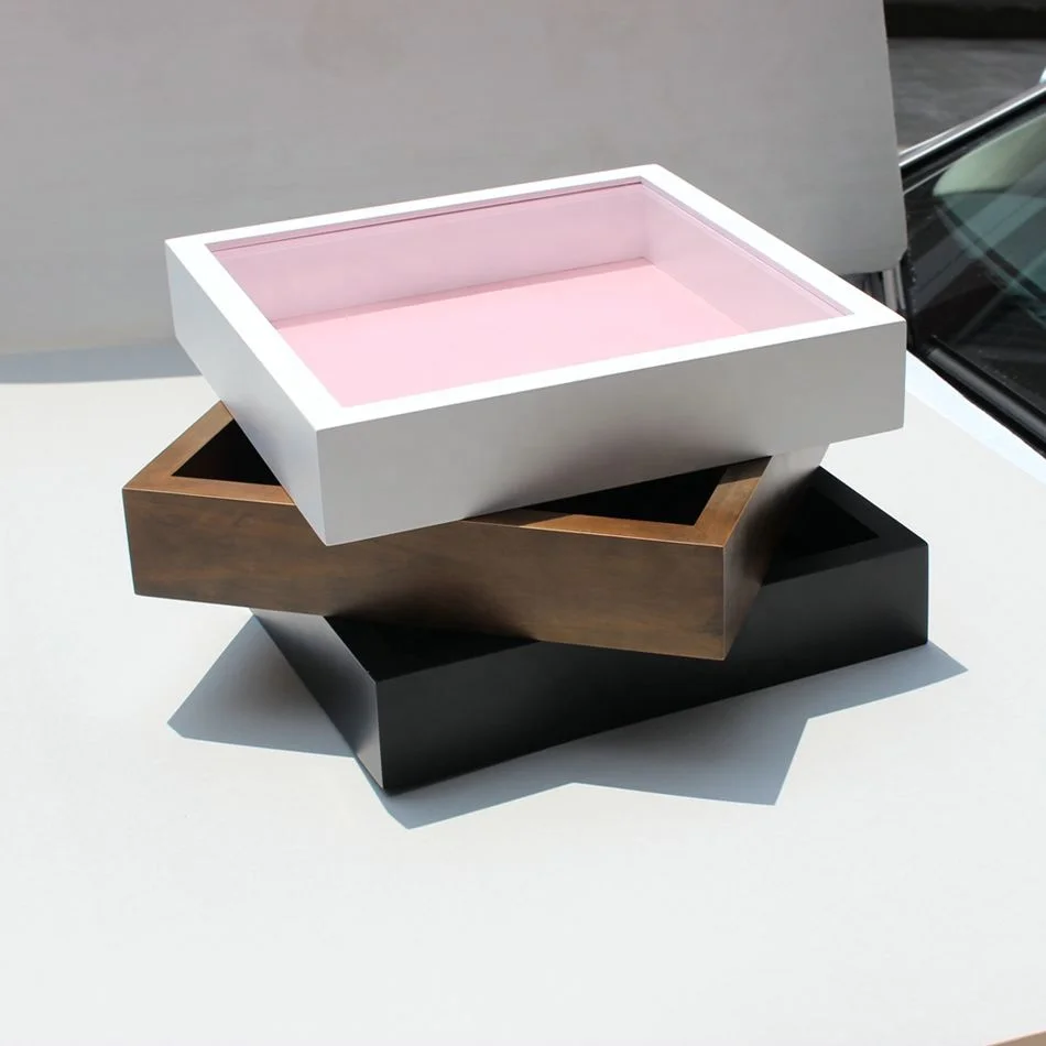 Wholesale 2024 Family New Style Custom Size Modern Wooden Shadow Box Photo Frame For Vintage Effect