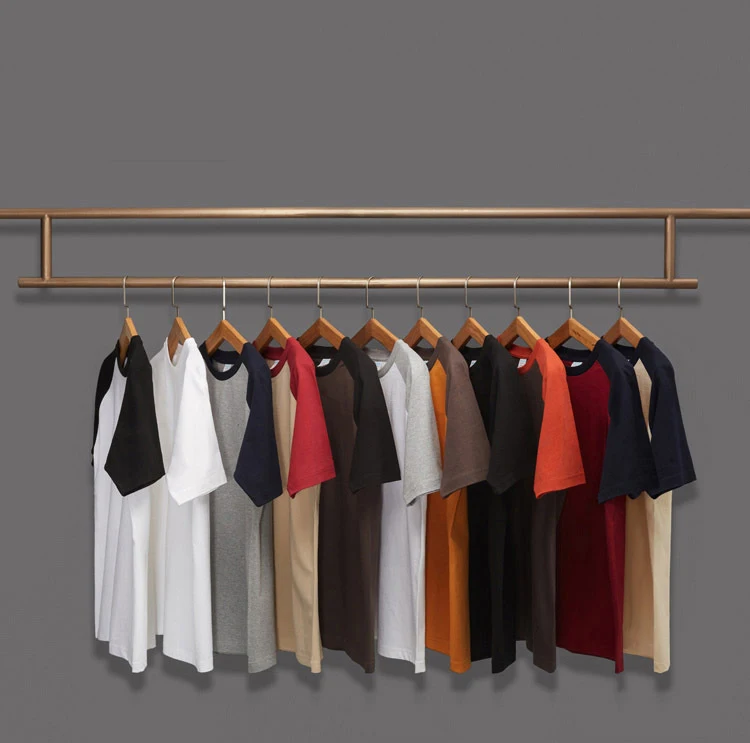 230 Gsm винтажная Тяжелая хлопковая футболка с коротким рукавом контрастного цвета унисекс