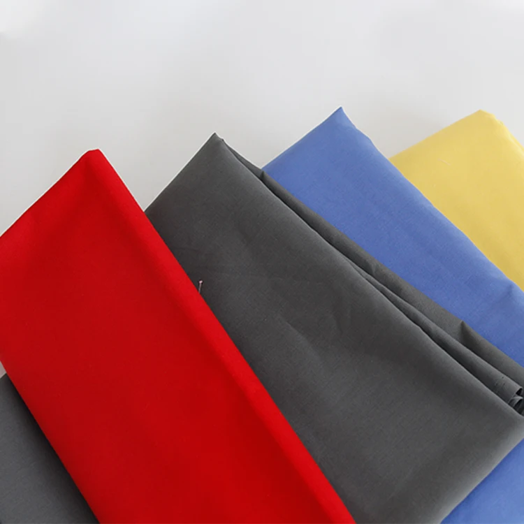 Factory Supply Multicolor Plain Dyed Poplin TC 80/20 65/35 Pants Pocket Lining Fabric