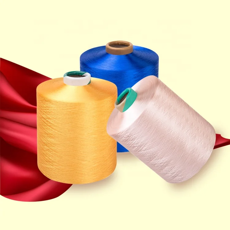 wholesale cheap price 150D nim sim dty circle knitting polyester dope dye yarn for mattress fabric