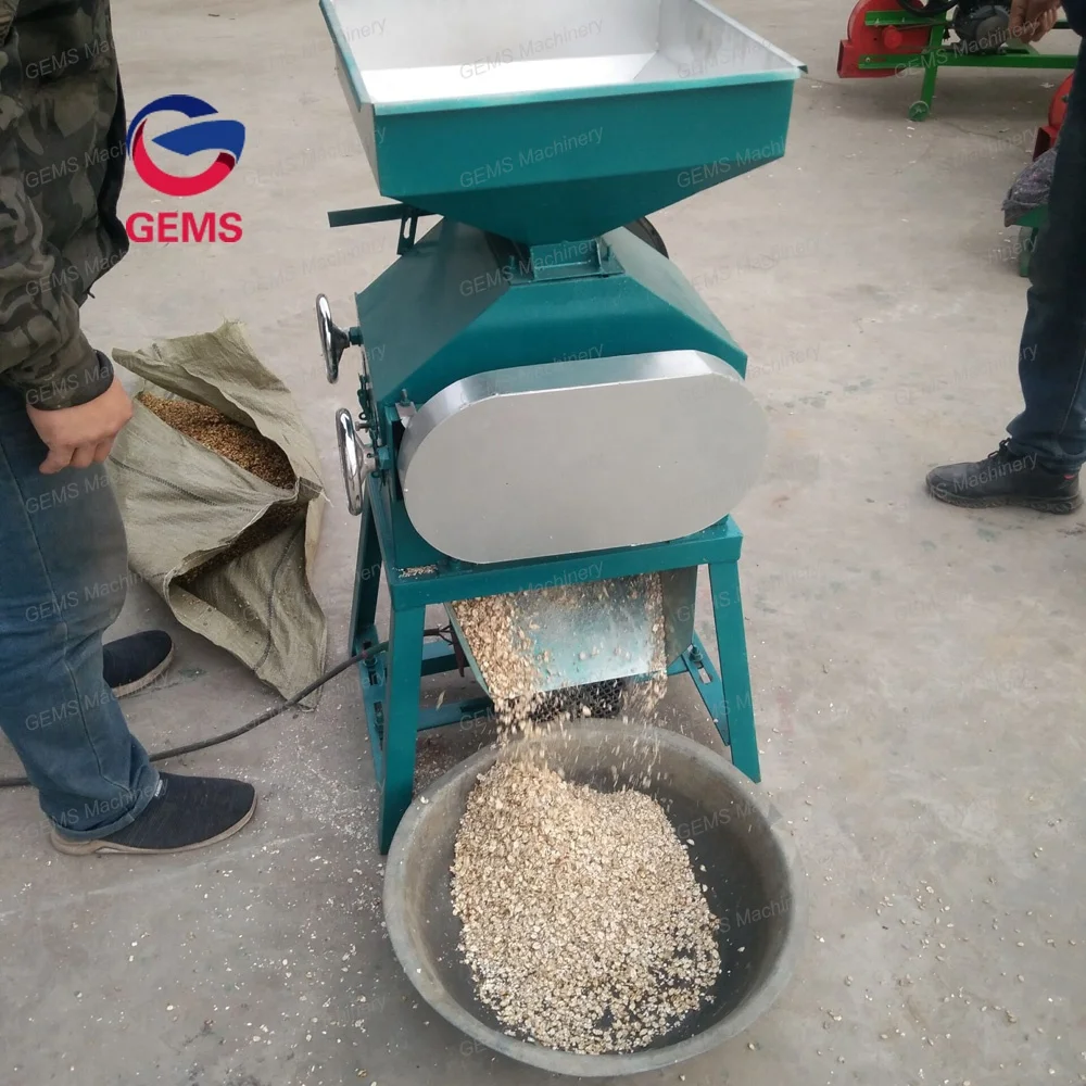 Corn Wheat Grain Oats Pressing Machine Grain Flake Sorghum Press Machine Pressed Barley Peanut Flattening Machine