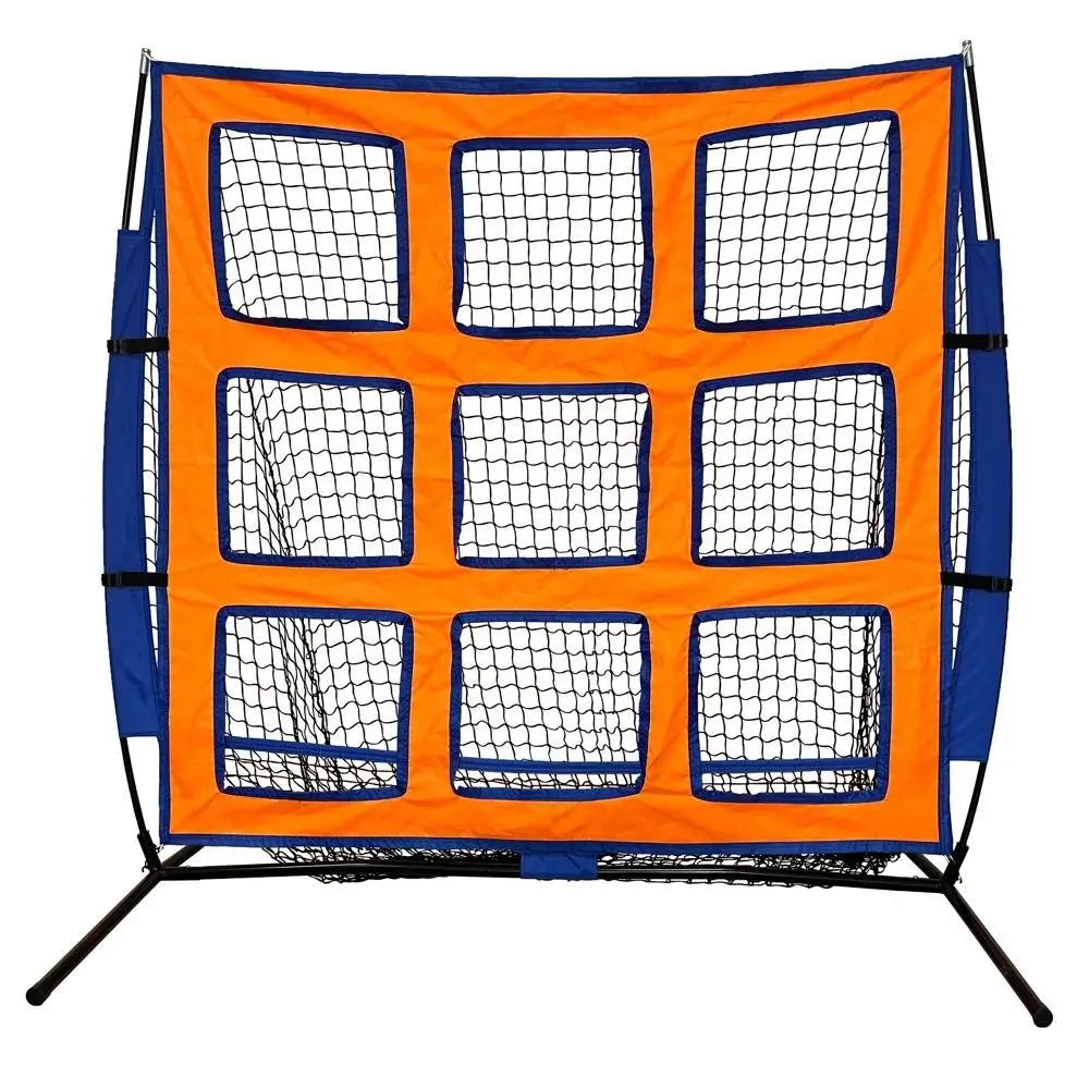 5X5 Heavy Duty Portable Softball Baseball Hitting and Throwing Practice Net with 9 Targets