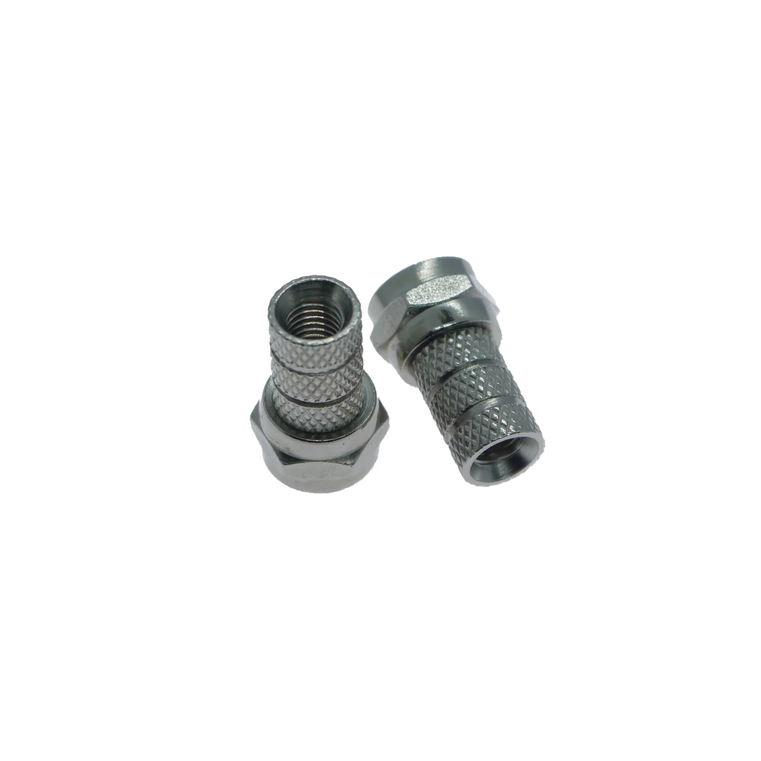 
Rg58 F Type Male Twist On Cable Circular Electrical Connector For TV 