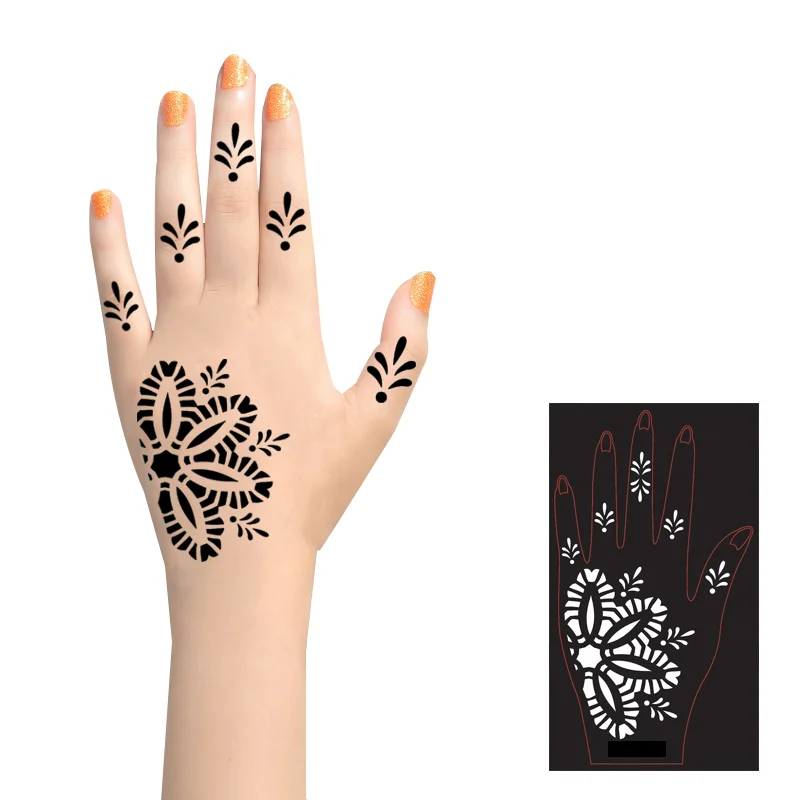 Factory Supply Plastic Stencil Sets Henna Tattoo Stencil Tattoos Templates
