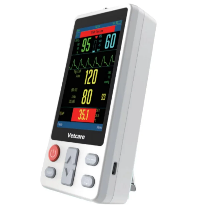 HMvet серии ветеринарный мобильный монитор Мини-монитор с многопараметрическое измерение и несколько языков