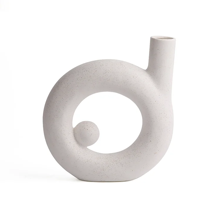 New Design Nordic Modern Creative Ceramic Vases Flower Arrangement Porcelain Home Decoration
