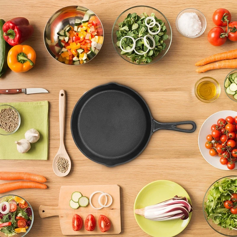 M-cooker горячая Распродажа чугунная сковорода 3 шт чугунная сковорода для жарки