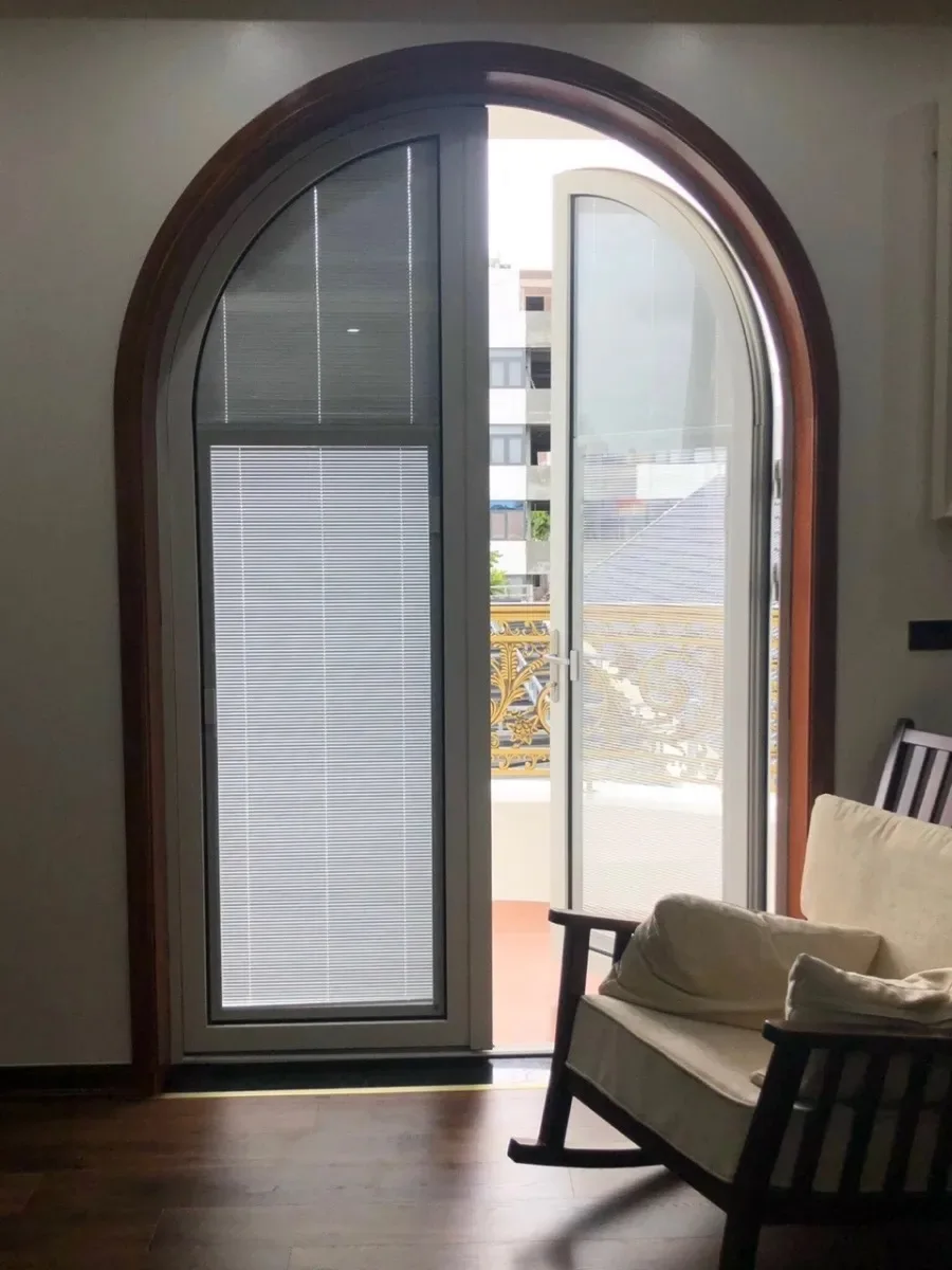 Commercial  Glass House Doors Triple Glazed Aluminium Doors Glass Patio Doors
