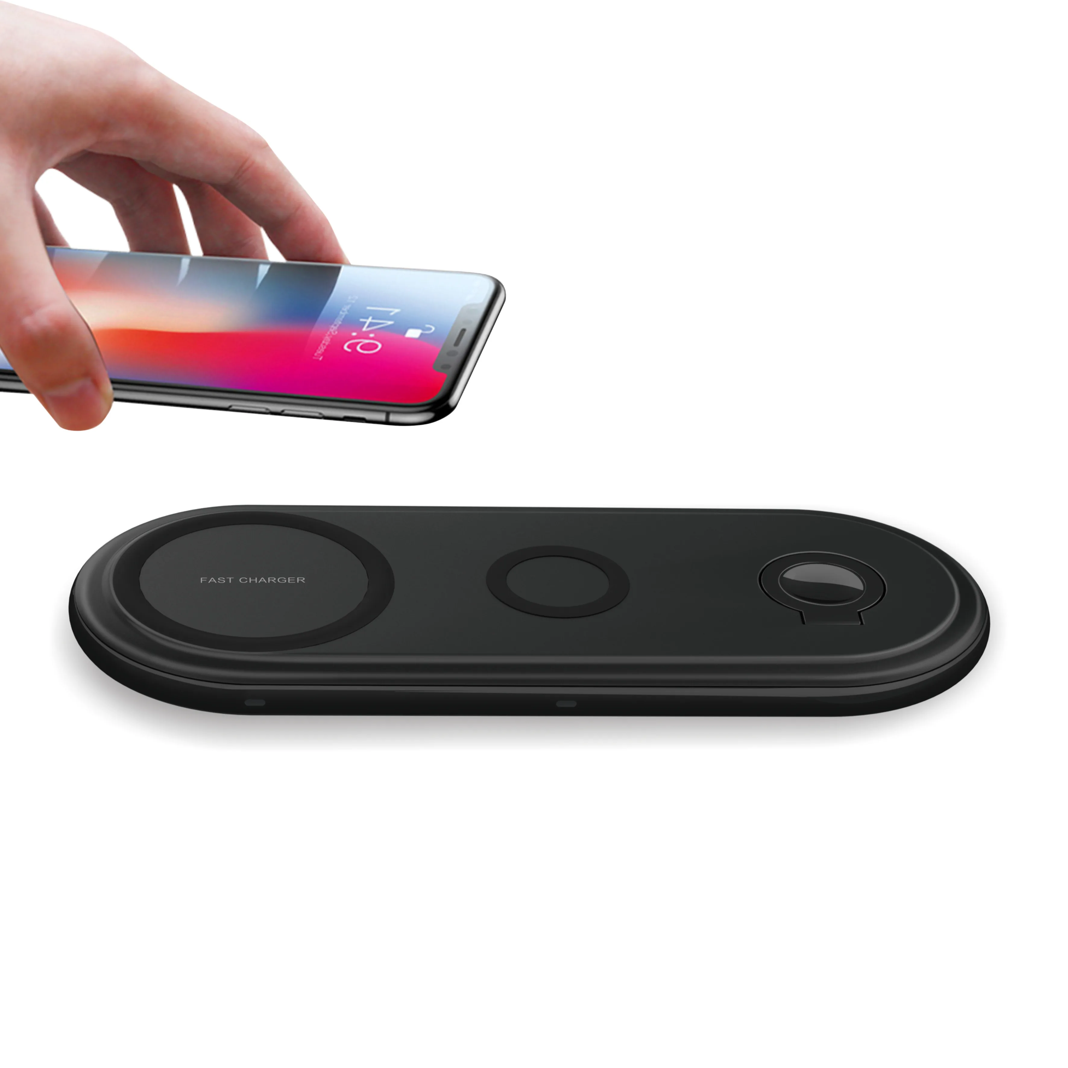 
all in one charging station flat mobile phone watch fast foldable 3 in 1 wireless charger with light 