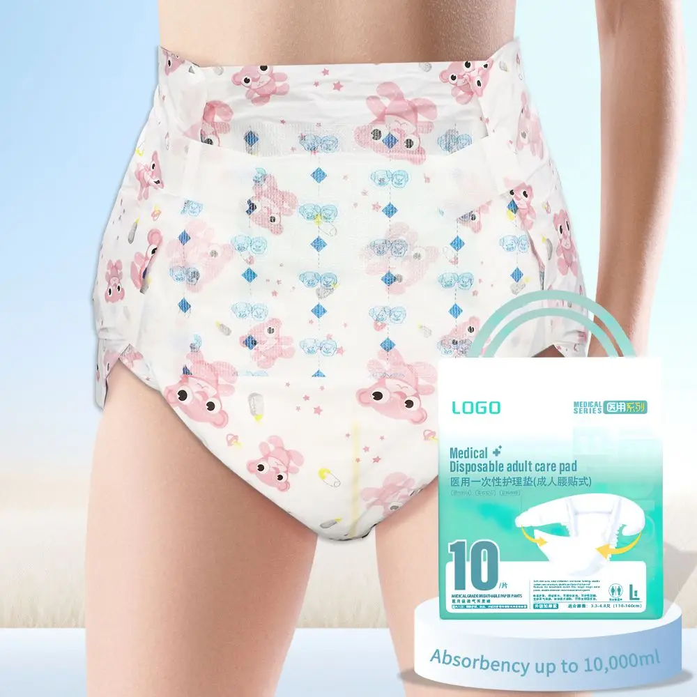 Factory Sale wholesale adult diaper absorb 6500ml Soft Care disposable diaper for adult